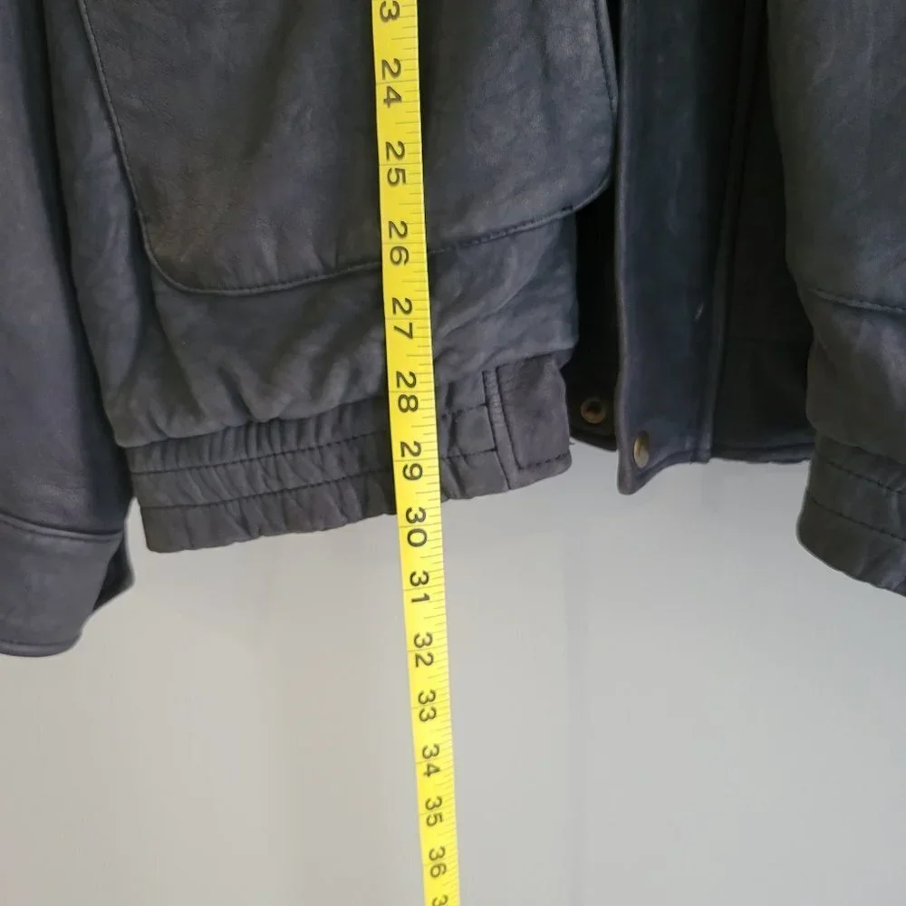 Roughian Men's Leather Jacket Size 44